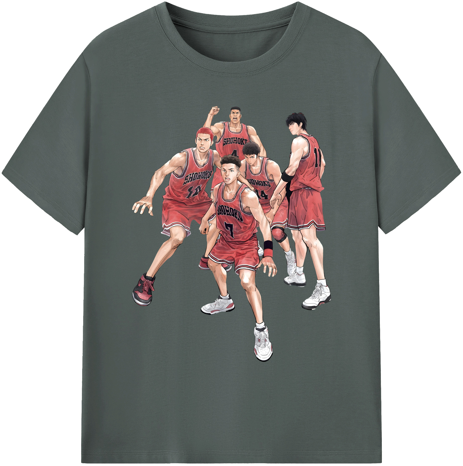 （画像用） SLAM DUNK／スラムダンク 綿100％ メンズ半袖Tシャツ｜肌触りやわらか＆通気性